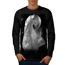 Bear Disco Space Animal Tee Party Animal Men Long Sleeve T-shirt - $14.99