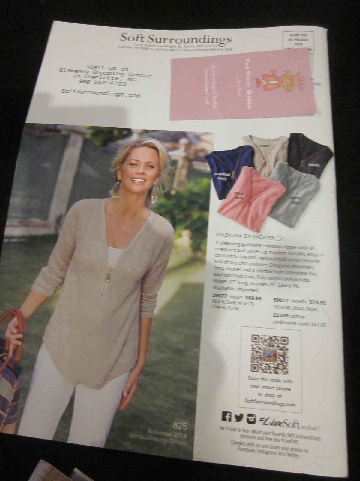 SOFT SURROUNDINGS CATALOG EARLY SPRING 2018 CORONA ITALY CLOTHING HOME   S L1600 