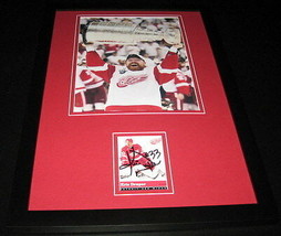 Kris Draper Signed Framed 11x17 Photo Display Red Wings Stanley Cup