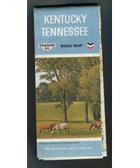 1967 Kentucky Tennesse Road Map by Standard Oil - $9.50