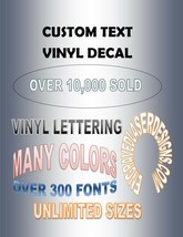 Custom Vinyl Lettering Personalized Custom Vinyl Decal Sticker Window Wa... - $3.06+