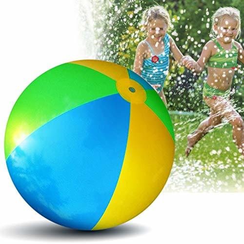 Mudanluck Kids Sprinkler Beach Ball Splash & Spray Beach Balls Water ...