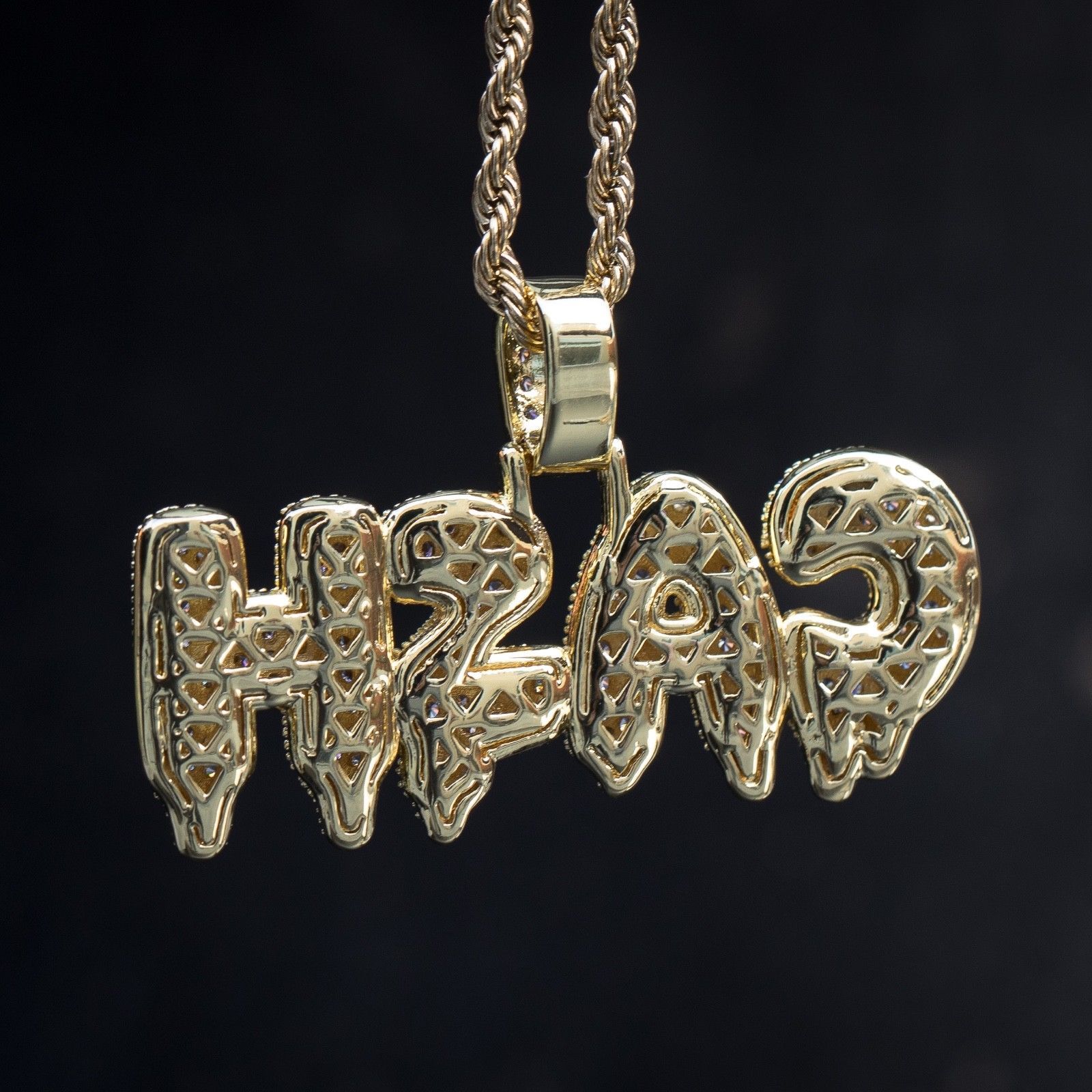 Gold Lab Diamond Cash Money Pendant Necklace - Chains, Necklaces & Pendants
