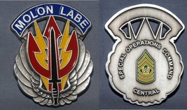 SPECIAL OPERATIONS COMMAND BADGE SHAPE COIN PRESENTATION BY COMMAND SGT ... - $32.66