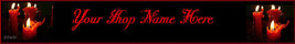 Web Banner Holiday Candles Custom Designed   60a - $7.00