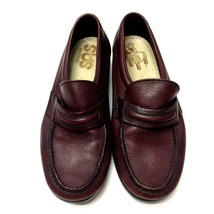 SAS Womens Burgundy Loafers Slip On Casual Shoes Size 8.5 M - $24.72