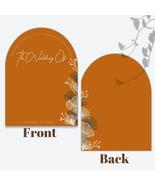 Arched wedding invitation 3in1 boho brown  (fillable template) - Print Buffet - $0.50