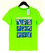 Cat & Jack Tee XL ( 16 ) Kids Short Sleeve Graphic Dino Class Crew Neck Green - $5.93