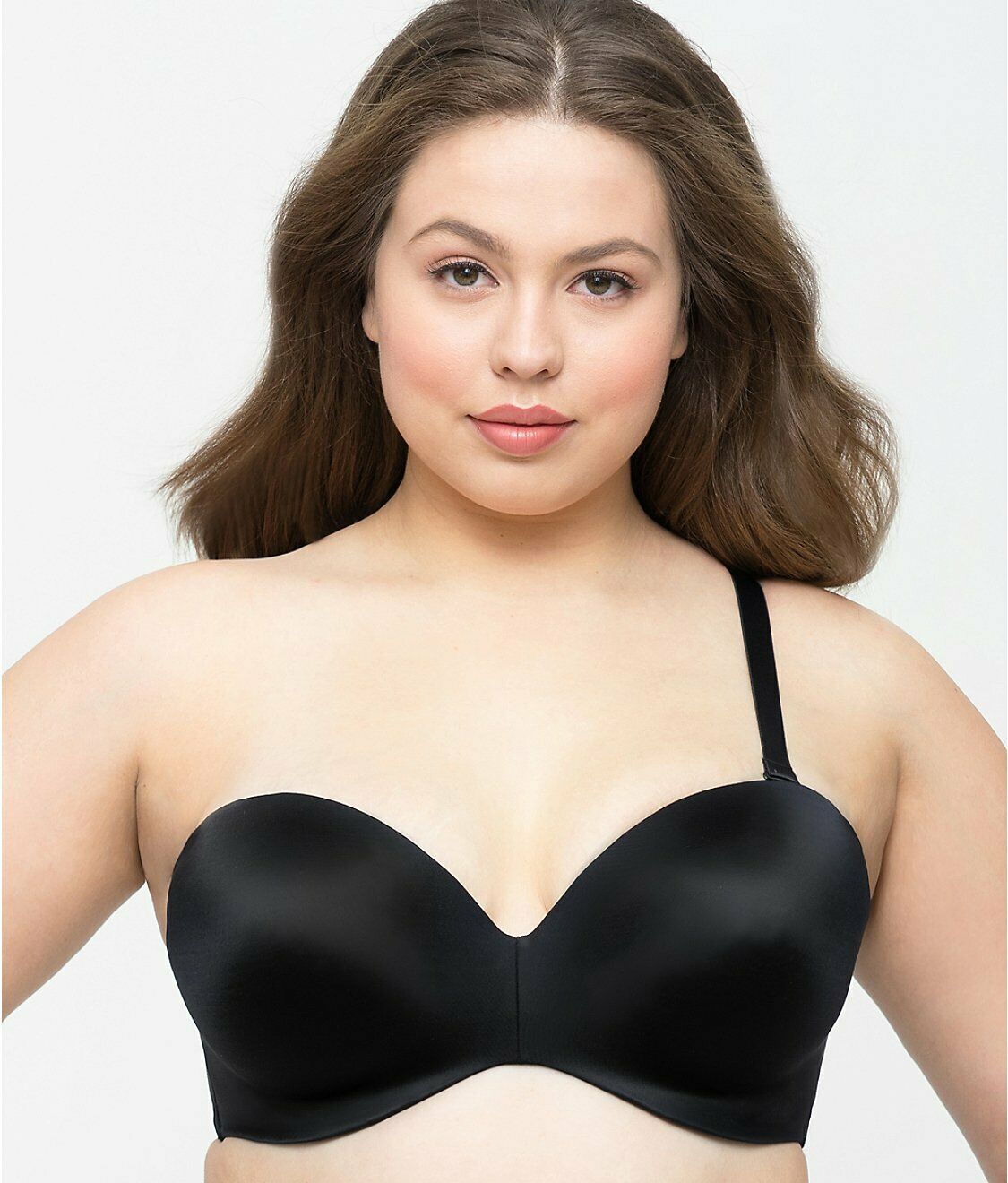 CURVY COUTURE Black Smooth MultiWay Strapless Bra, US 38DDD, UK 38E, NWOT Bras & Bra Sets