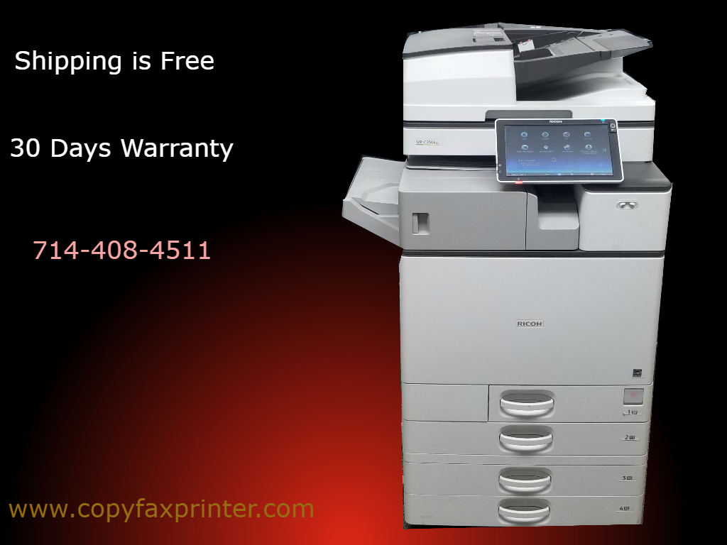 Ricoh MP C3504ex Copier Printer Scanner with Inner Stapling Finisher