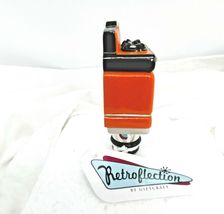 Retro Style Bottle Stopper Stove Design Orange 4.5" High Resin Vintage Look image 3