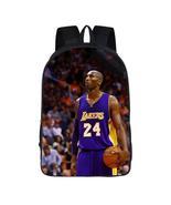 Basketball Lakers 24 Kobe Bryant 3d Print Backpack School Sports Bag - $19.99