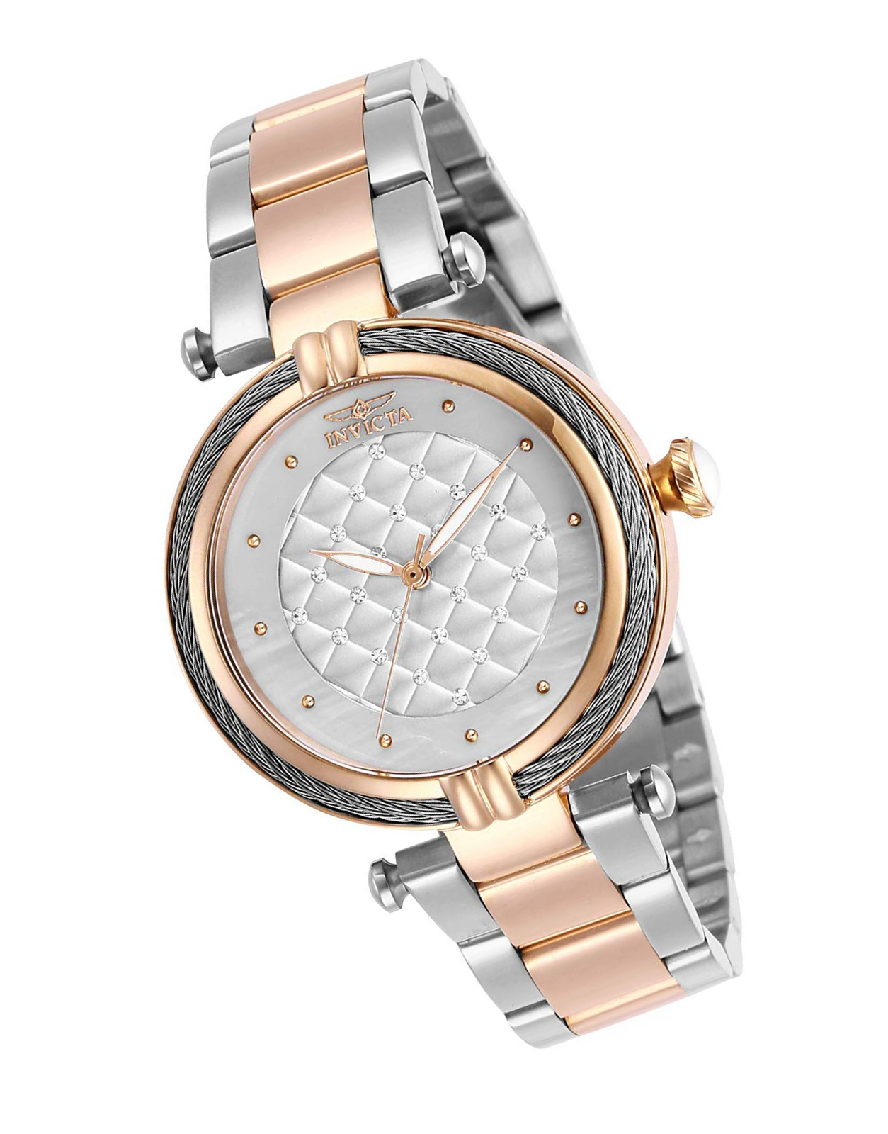 Invicta Women's Bolt Quartz StainlessSteel Strap, Two Tone, 18 Casual