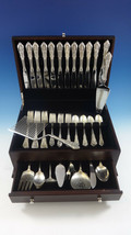 Rose Point by Wallace Sterling Silver Flatware Set 12 Service 60 Pcs Dinner Size - $4,306.50