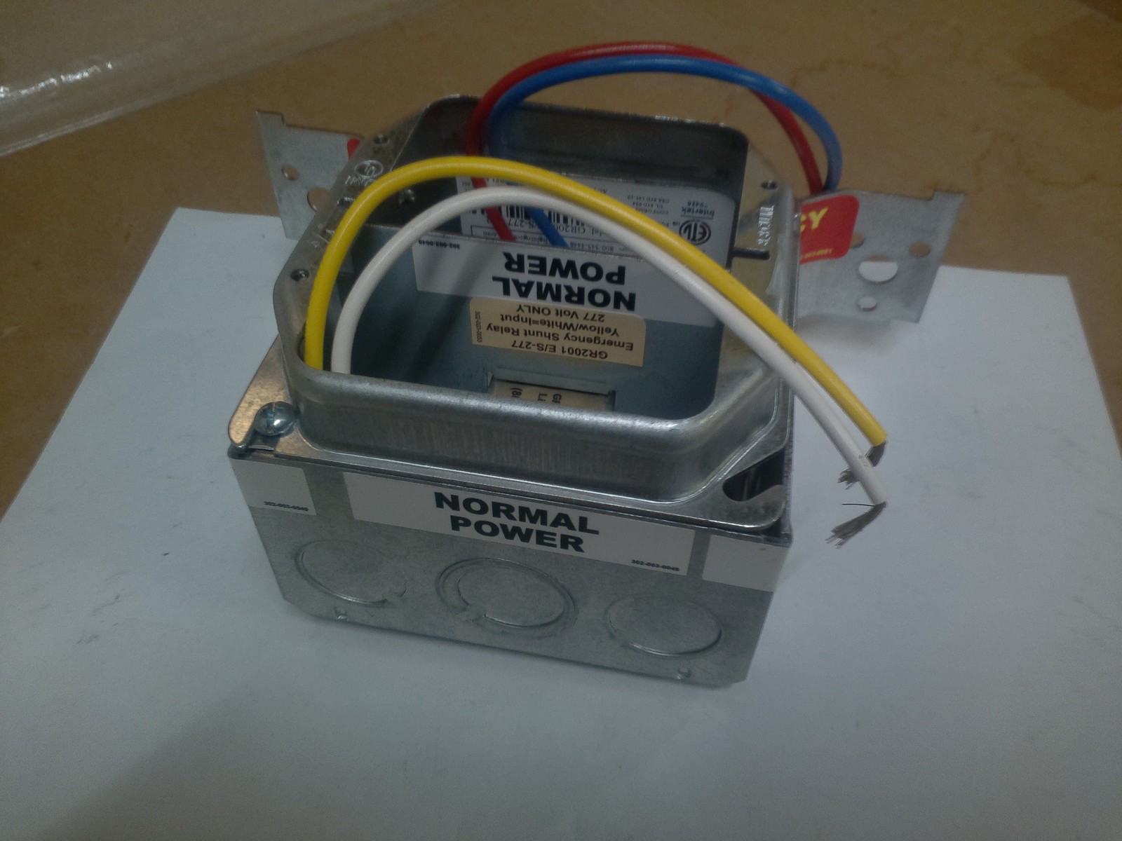 LIGHTING CONTROL & DESIGN GR2001 E/S277 1SR /EMERGENCY SHUNT RELAY