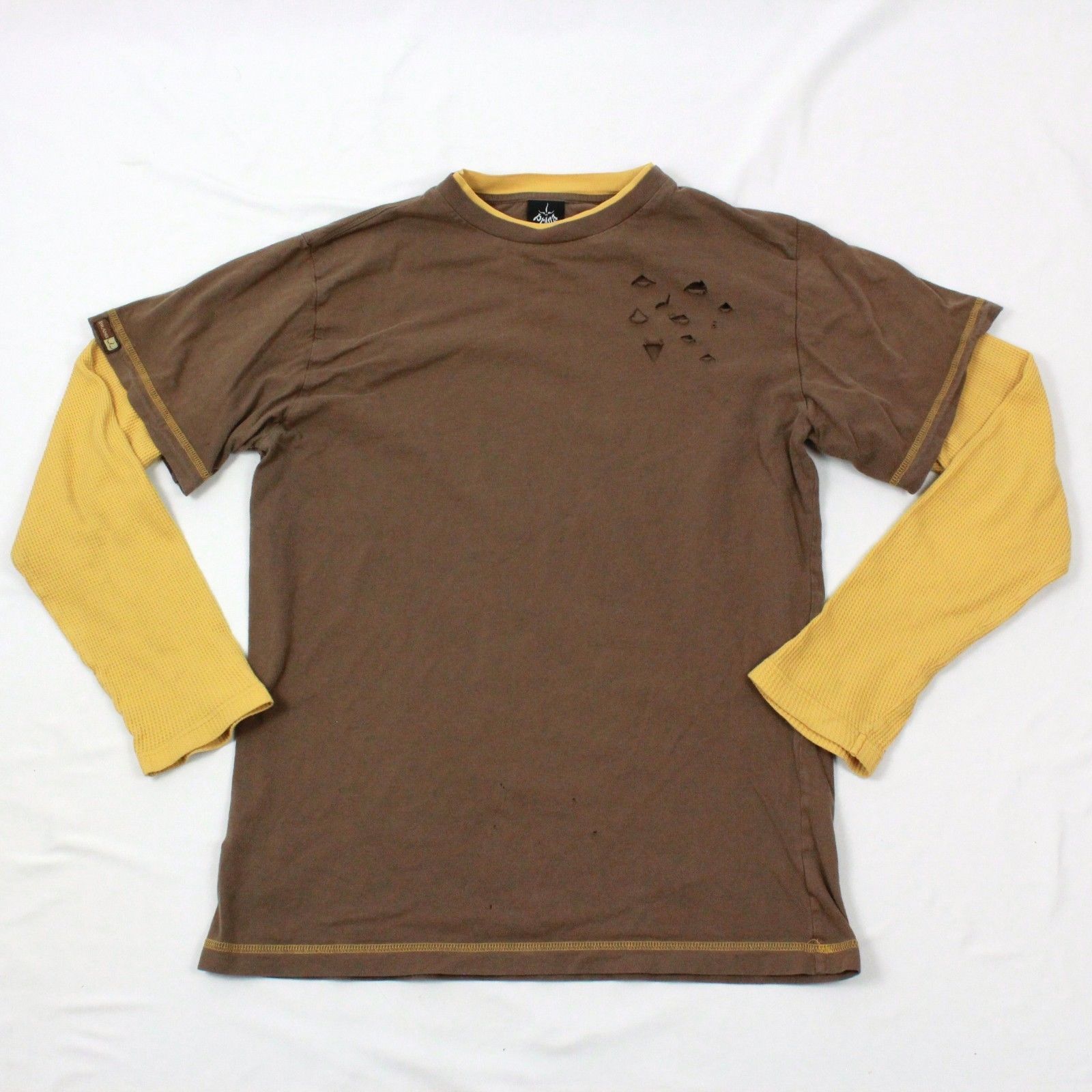 brown waffle shirt