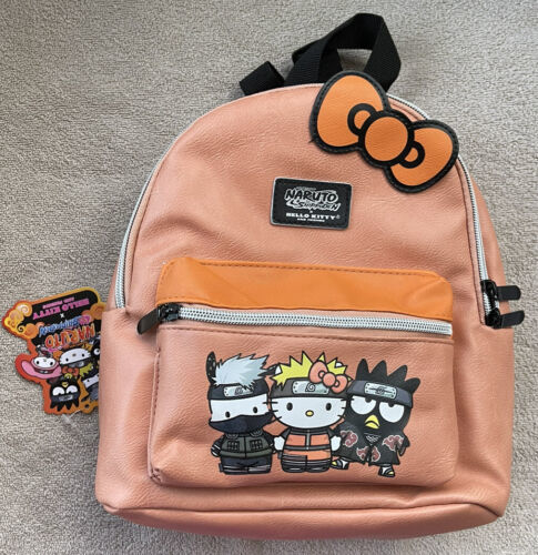Sanrio Hello Kitty x Naruto Shippuden Womens Mini Backpack Orange, Women's, Size: One Size