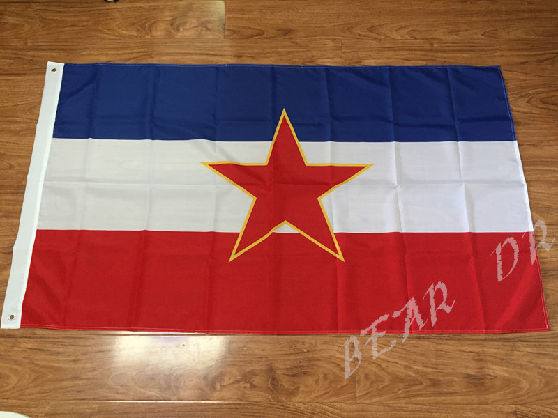 3x5 ft Old Yugoslavia Flag Polyester 1945-1992 SFRJ Yugoslav Yugoslavia ...