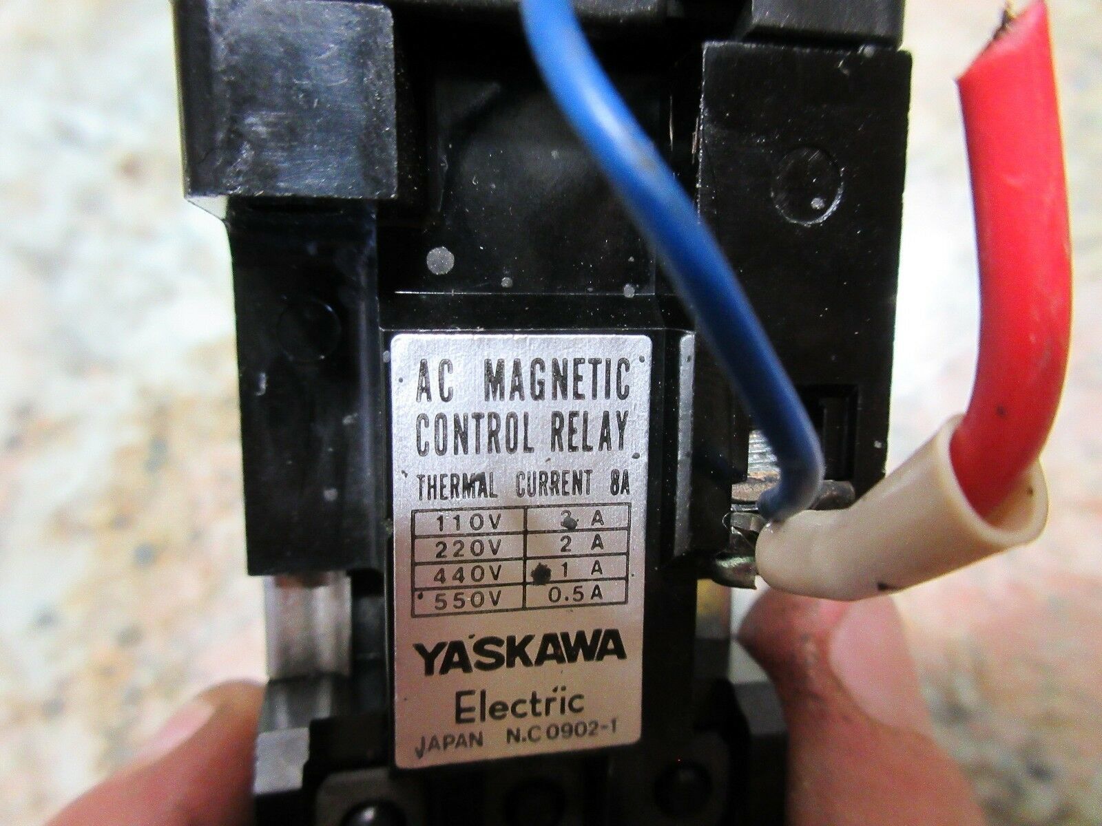 YASKAWA AC CONTROL RELAY 8A N.C09021 CNC EDM RA6E2 GE2 5A15