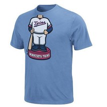 Minnesota Twins free shipping mens shirt bobble bobblehead new MLB majestic XL - $21.67
