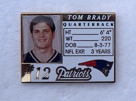 New England Patriots Free Shipping Metal Tom Brady License Hat Cap Jersey Pin - $11.48