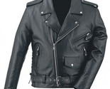 Men 2013 real leather protective motorbike jacket thumb155 crop