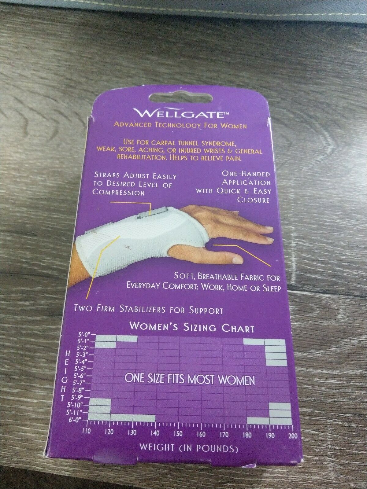 Wellgate Advanced Support Technology for Women Perfect Wrist Support