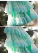 Rust Layered Tulle Skirt Outfits High Waisted Tulle Tutu Skirts Custom Plus Size image 5