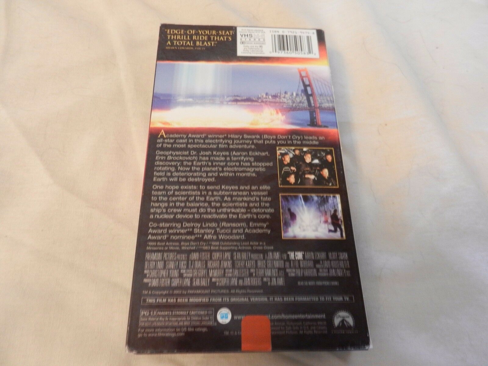 The Core (VHS, 2003, Spanish Subtitled) Hilary Swank - VHS Tapes