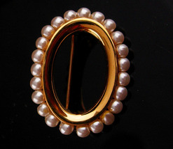 Edwardian pearl Brooch - Vintage Napier petite pin - estate jewelry - co... - $85.00