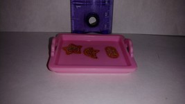 Barbie HOLIDAY COOKIES Decal Pink SERVING TRAY Kitchen Food Accessories - $5.00