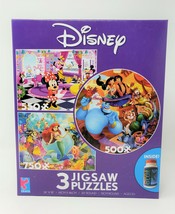 Ceaco Disney 3 Pack Jigsaw Puzzles &amp; Puzzle Glue - New - $39.99