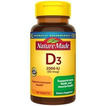 Nature Made Vitamin D3 -- 2000 IU - 100 Tablets - $16.80