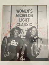 Framed Hand Signed Photo Tennis Player Wendy Turnbull Anne Smith Autograph image 2