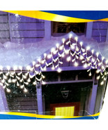 Christmas Lights 300 Clear White Icicle Strands  Indoor/Outdoor 18 Ft Long - $9.49