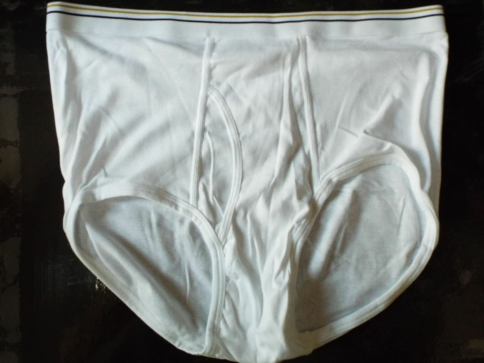 *NEW* (5) STAFFORD Tailored Culture 100 Cotton White Mens Briefs Sz 44