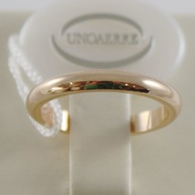 SOLID 18K YELLOW GOLD WEDDING BAND UNOAERRE RING 4 GRAMS MARRIAGE MADE IN ITALY image 1