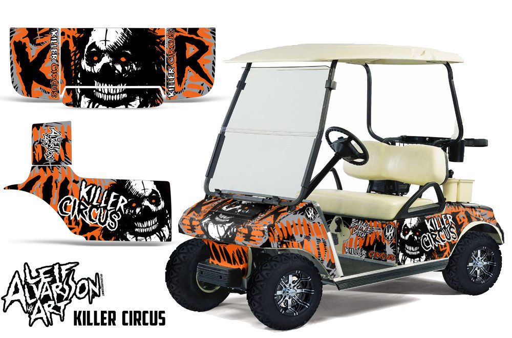 Club Car Golf Cart Wrap Graphics Vinyl Sticker Decal Kit 19832014