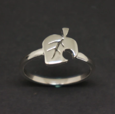 Sterling Silver Animal Crossing New Leaf Ring