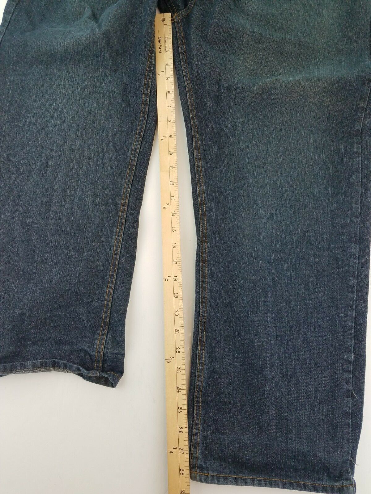 Beverly Hills Polo Club Jeans Mens 44x30 Dark Wash Loose Fit A12-04 - Jeans