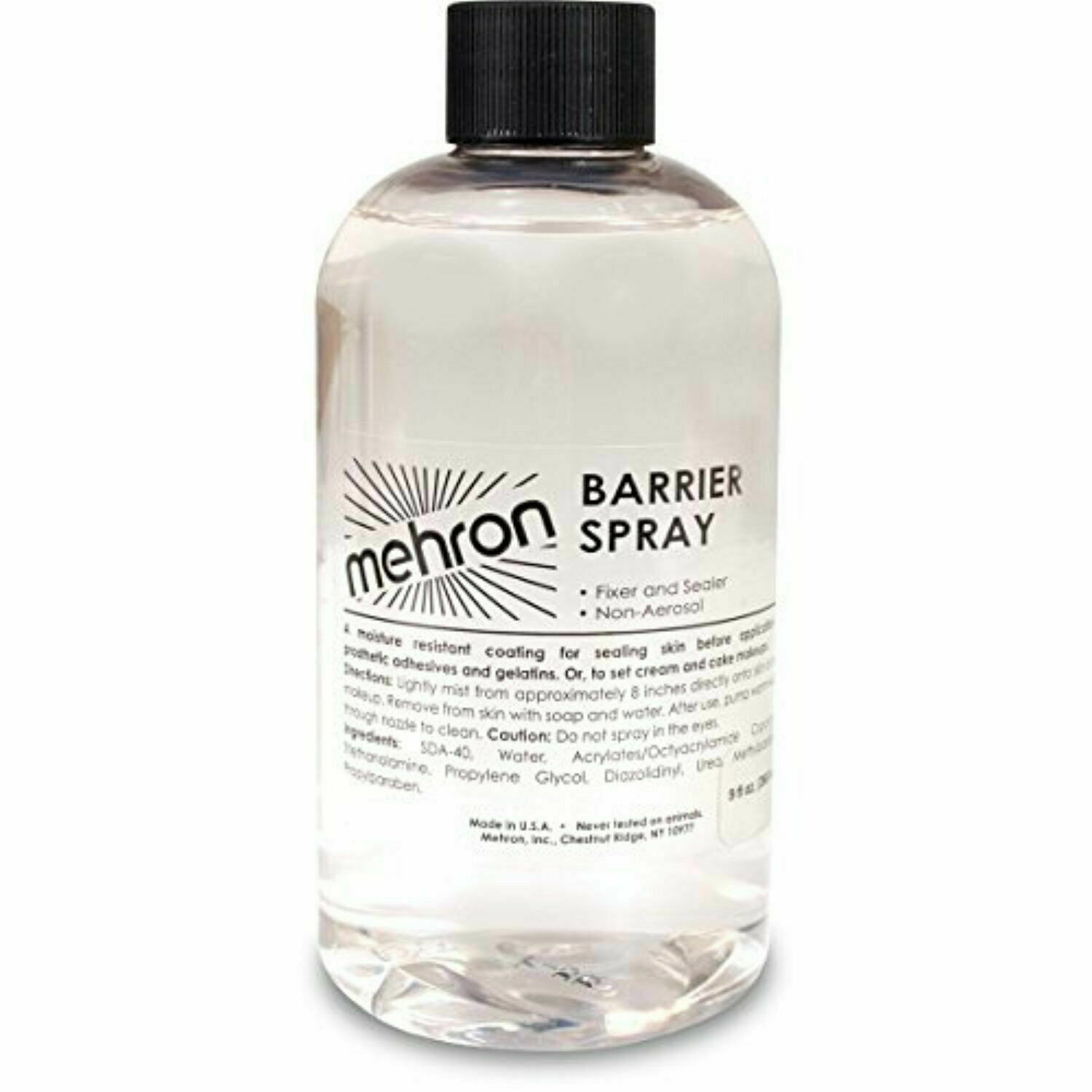 Mehron Barrier Spray REFILL Sets and Seals Makeup  Ships Fast 9 oz USA
