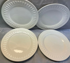 Oneida Aerial Bread Plates White Stoneware 7-1/2" - $19.00