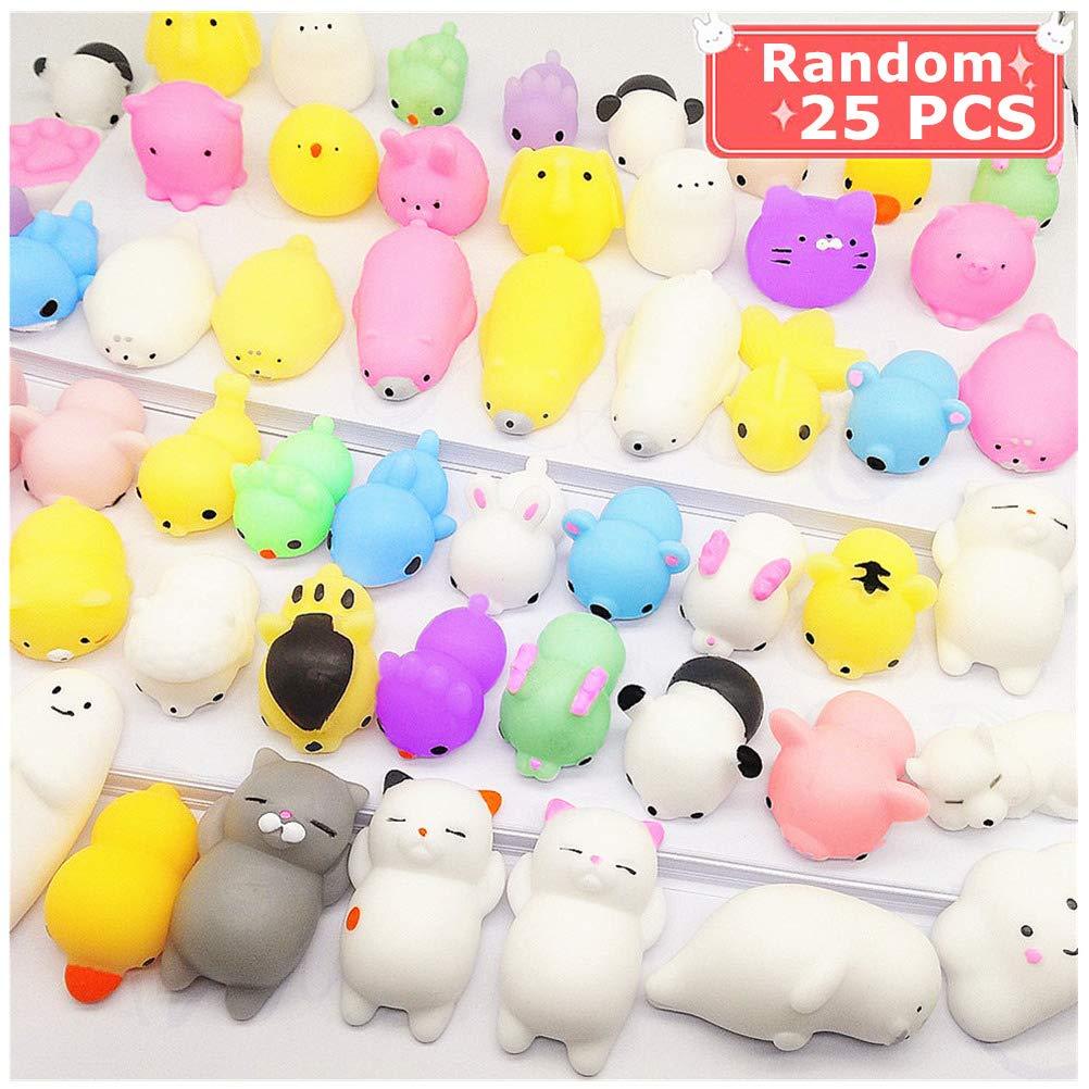 Qvatox Squishy Mochi Animals Squeeze Squishies Toys 25 Pack Kawaii ...