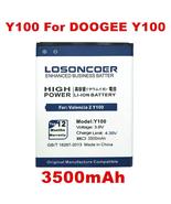 LOSONCOER 3500mAh Y100 Battery For DOOGEE Valencia 2 Y100 Pro Battery - $17.07