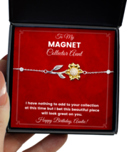 Magnet Collector Aunt Bracelet Birthday Gifts - Sunflower Bracelet Jewelry  - $49.95