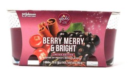Glade 6.8 Oz Limited Edition Berry Merry &amp; Bright 2 Count Scented Glass ... - $17.99