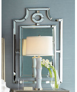 Neiman Horchow Pagoda Wall Mirror Chippendale Beveled Vanity ASIAN 46&quot; R... - $395.00