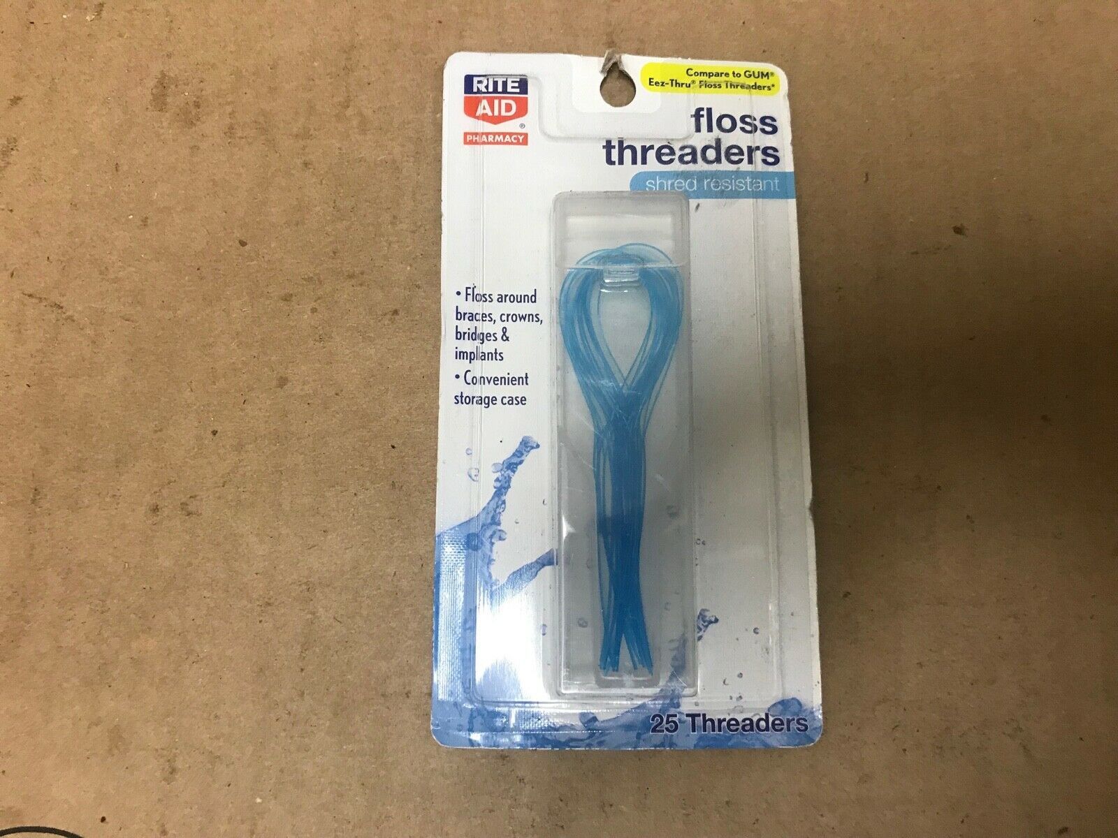 Rite Aid Floss Threaders Shred Resistant 25 Count Dental Floss & Flossers