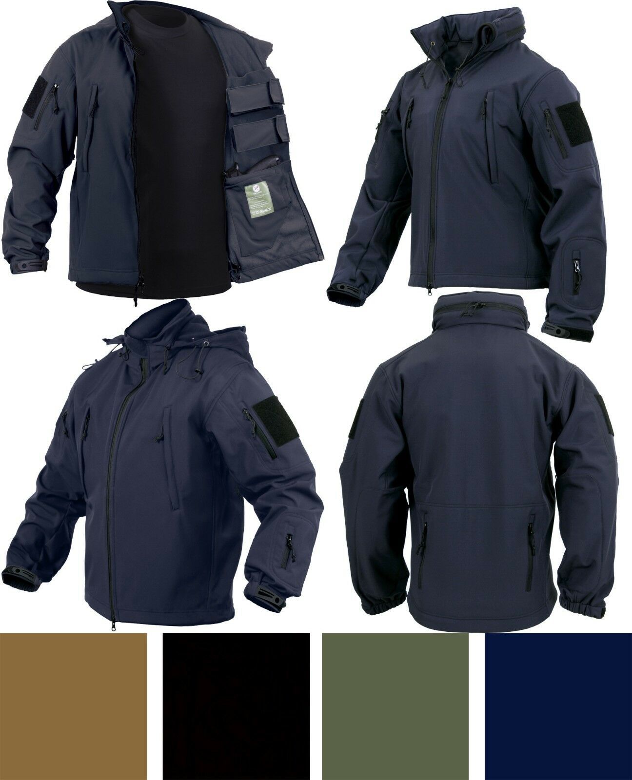 Soft Shell Concealed Carry Jacket CCW Ambidextrous Tactical Holster Waterproof Outerwear