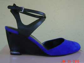 New Bandolino Blue Wedge Sandals Pumps Size 7.5 M 8 M $89 - $42.22